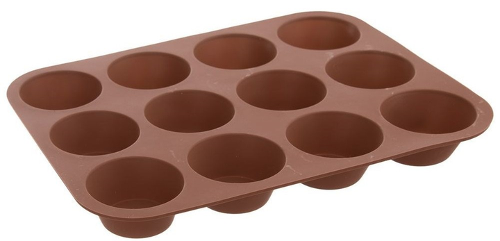 Forma do muffinek Orion Sillinie silikonowa brązowa (8592381169879) - obraz 3