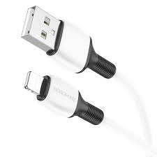 Кабель Borofone BX86 Advantage silicone charging data cable for Lightning white - Фото 1 Кабель Borofone BX86 Advantage silicone charging data cable for Lightning white - изображение 1