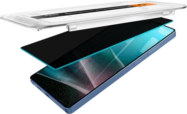 Захисне скло Spigen Glas.tR EZ Fit HD Privacy для Samsung Galaxy S25 Ultra 2 шт. (AGL09335) - зображення 5