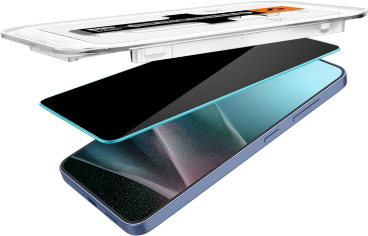 Szkło hartowane Spigen Glas.tR EZ Fit HD Privacy do Samsung Galaxy S25/S24 2 szt. (AGL09308) - obraz 7
