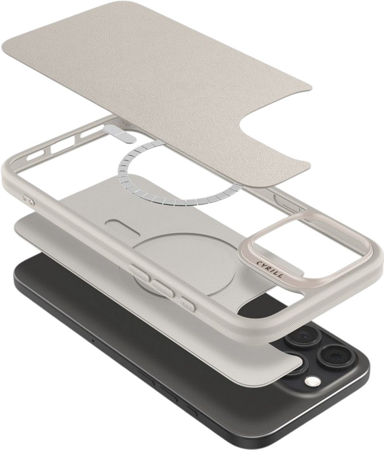 Панель Spigen Cyrill Kajuk MagFit для Apple iPhone 16 Pro Max Cream (ACS08396) - зображення 6