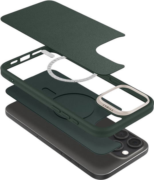 Панель Spigen Cyrill Kajuk MagFit для Apple iPhone 16 Pro Max Forest Green (ACS08398) - зображення 7
