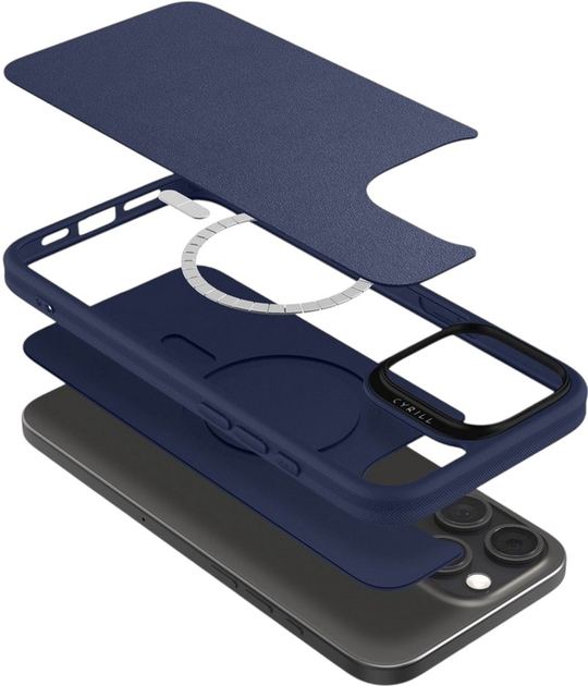 Панель Spigen Cyrill Kajuk MagFit для Apple iPhone 16 Pro Max Navy (ACS08399) - зображення 7
