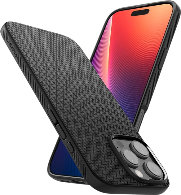 Панель Spigen Liquid Air для Apple iPhone 16 Pro Max Matte Black (ACS07988) - зображення 5