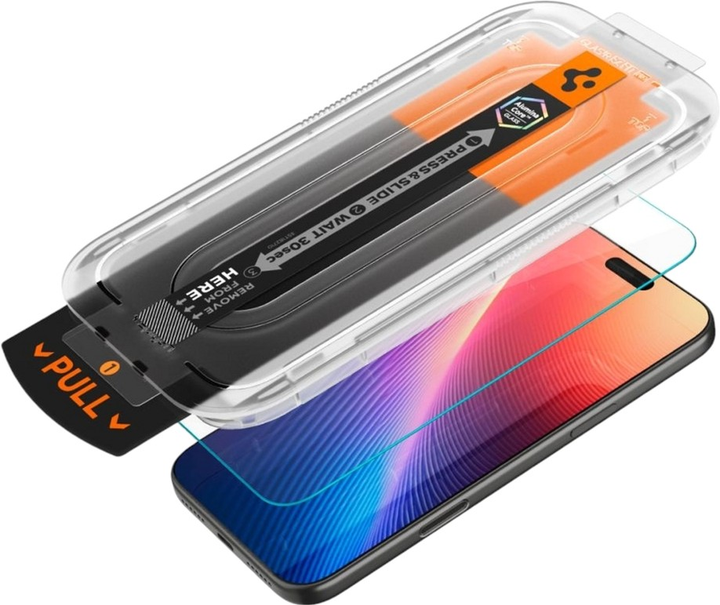 Захисне скло Spigen Glas.tR EZ Fit Pro HD Privacy для Apple iPhone 17 Pro Max/16 Pro Max (AGL10096) - зображення 2