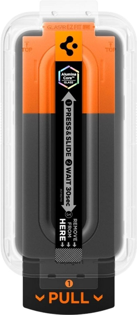 Захисне скло Spigen Glas.tR EZ Fit Pro HD для Apple iPhone 17 Pro/17/16 Pro (AGL10097) - зображення 7