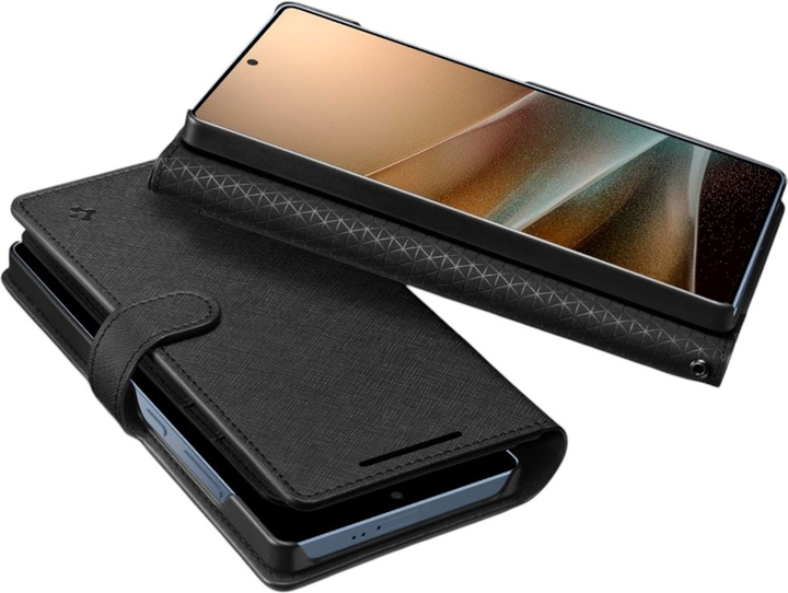 Чохол-книжка Spigen Wallet S для Samsung Galaxy S25 Ultra Black (ACS09124) - зображення 6