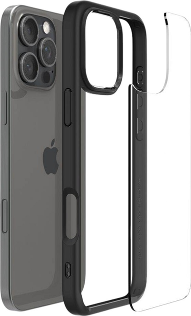 Панель Spigen Ultra Hybrid T MagFit для Apple iPhone 16 Pro Max Matte Black (ACS07996) - зображення 6