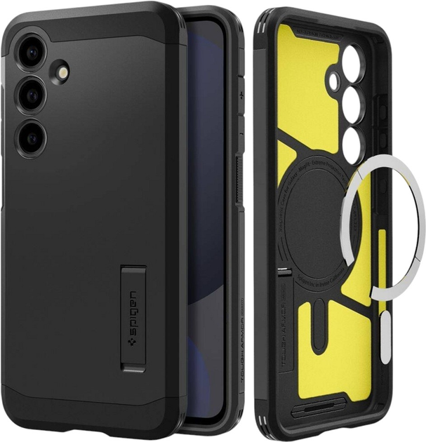 Панель Spigen Tough Armor MagFit для Samsung Galaxy S24 FE Black (ACS08625) - зображення 3