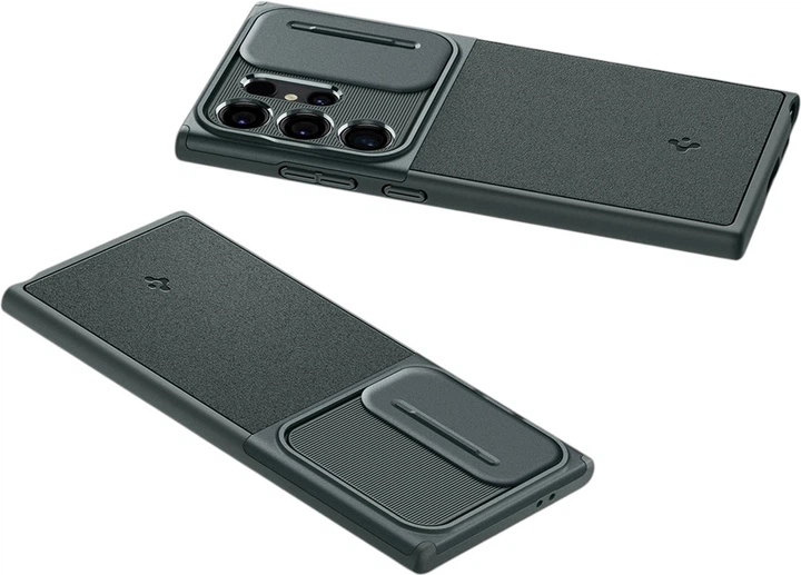 Панель Spigen Optik Armor для Samsung Galaxy S24 Ultra Abyss Green (ACS07314) - зображення 9
