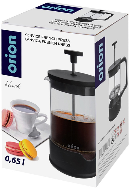 French press Orion czarny 650 ml (8592381213886) - obraz 7