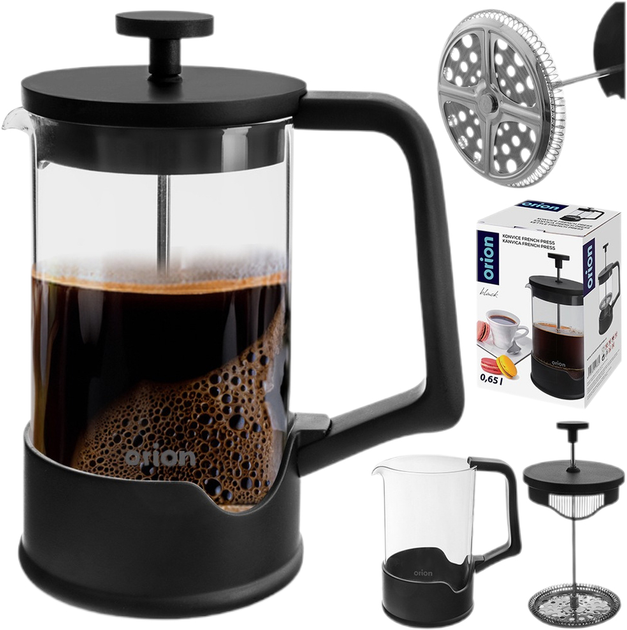 French press Orion czarny 650 ml (8592381213886) - obraz 6