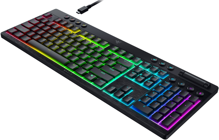 Klawiatura bezprzewodowa Razer BlackWidow V4 Low-Profile HyperSpeed Green Switch Wireless/Bluetooth/USB Black (RZ03-05270100-R3M1) - obraz 6