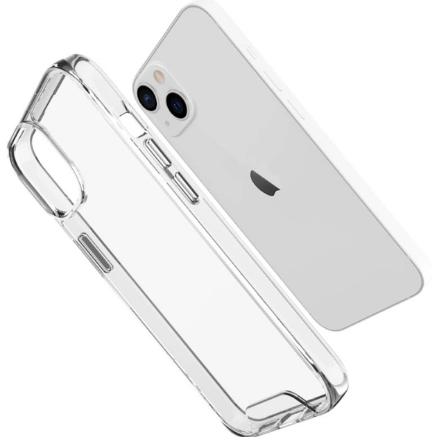 Прозрачный силиконовый чехол-накладка Oucase для Apple iPhone 14 Plus / 14 Max - Фото 3 Прозрачный силиконовый чехол-накладка Oucase для Apple iPhone 14 Plus / 14 Max - изображение 3