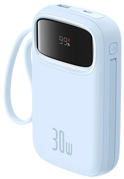 Powerbank Baseus Qpow 2 USB-C 10000 mAh 30 W Blue (P10055009313-00) - obraz 2