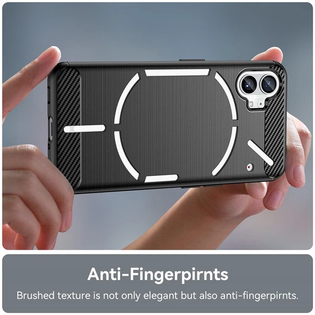 Чехол-накладка Carbon для Nothing Phone (1) black - изображение 3