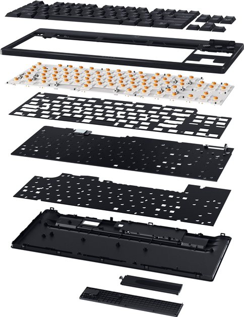 Klawiatura bezprzewodowa Razer BlackWidow V4 Low-Profile Tenkeyless HyperSpeed Green Switch Wireless/Bluetooth/USB Black (RZ03-05450500-R3M1) - obraz 8