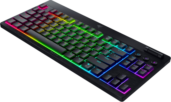 Klawiatura bezprzewodowa Razer BlackWidow V4 Low-Profile Tenkeyless HyperSpeed Orange Switch Wireless/Bluetooth/USB Black (RZ03-05450700-R3M1) - obraz 5
