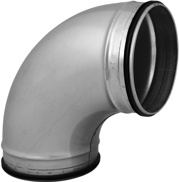 Kolano łączące wentylacyjne okrągłe Alnor BPL-160-90 - obraz 1