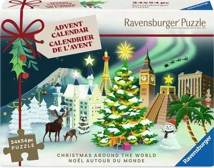 Пазл Ravensburger Адвент-календар 24×54 елемента 12004246 (4005555042464) - зображення 2
