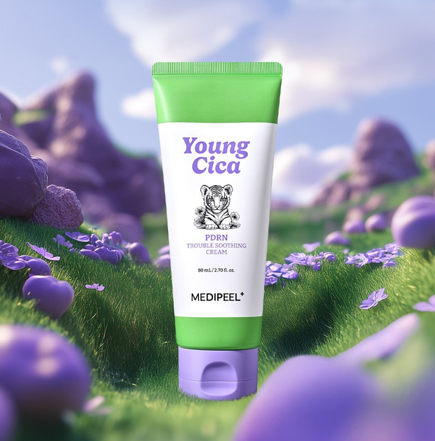 Крем для обличчя Medi-Peel Young Cica PDRN Trouble Soothing заспокійливий 80 мл (8809941824315) - зображення 4