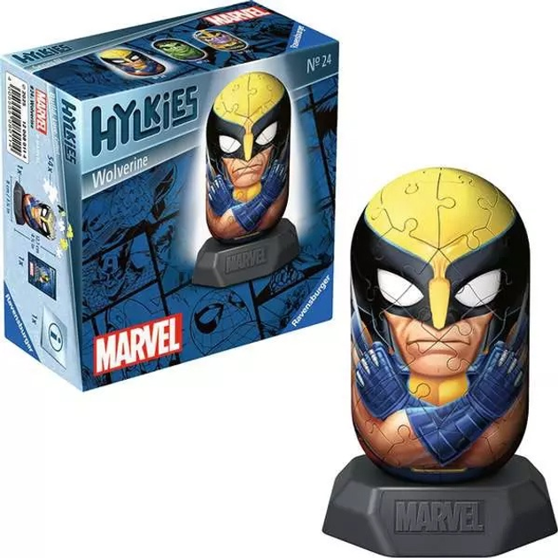 Пазл 3D Ravensburger Hylkies Росомаха 54 елементи 12008011 (4005555080114) - зображення 3