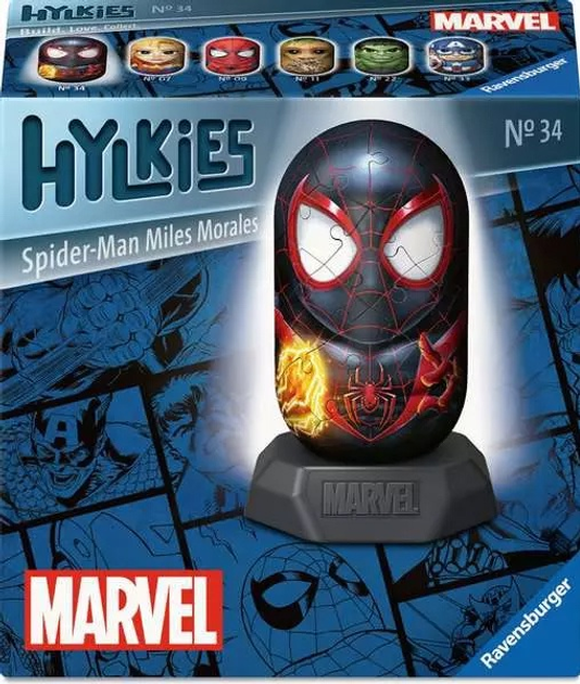 Пазл 3D Ravensburger Hylkies Майлз Моралес 54 елементи 12008021 (4005555080213) - зображення 1
