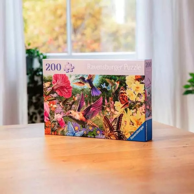 Puzzle Ravensburger Kwiaty i motyle 200 elementów 12001369 (4005555013693) - obraz 3