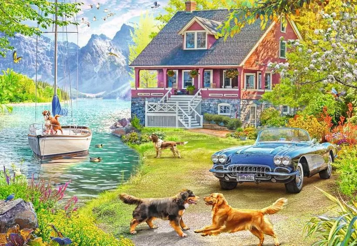 Puzzle Ravensburger Letni domek 200 elementów 12001370 (4005555013709) - obraz 2