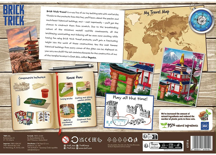 Klocki Trefl Brick Trick Travel Pagoda (61914) (5900511619140) - obraz 5