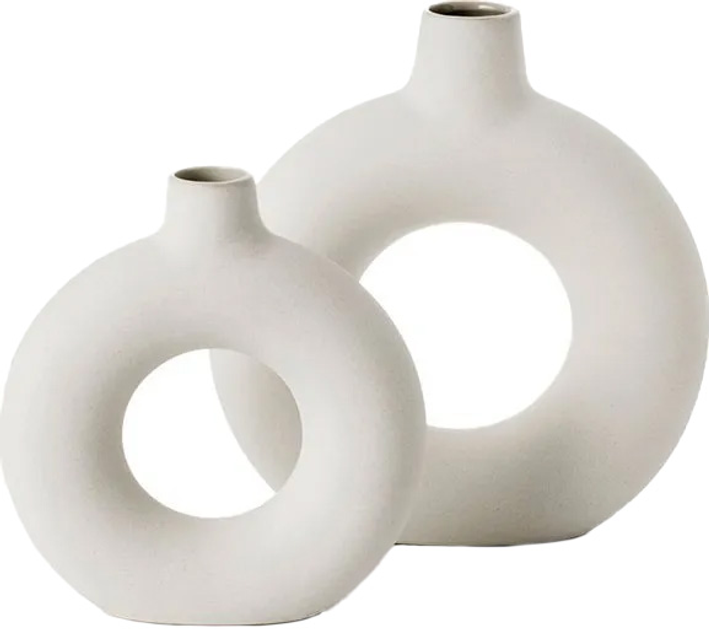 Ваза OlsenHome Rund keramik 2 шт (5740007817007) - зображення 1