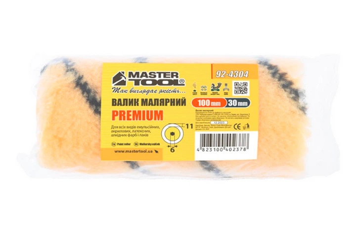 Валик премиум Mastertool 6 х 30 х 100 мм (92-4304) (5 шт.) - изображение 3