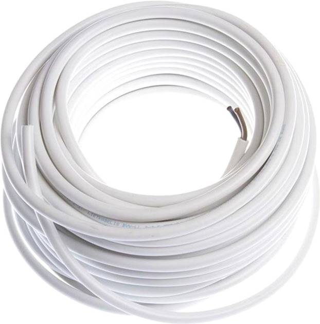 Kabel Lietkabelis BVV-LL 2 x 2.5 25 m Biały (4779026552324) - obraz 1