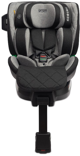Fotelik samochodowy Caretero Turox I-Size Isofix 40-150 cm Graphite TERO-1982 (5908310396873) - obraz 4