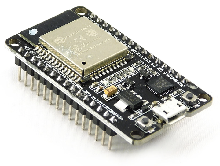 Модуль плата разработчика ESP32, WIFI+Bluetooth 2в1, 2,4ГГц, 30pin, micro USB, контакты распаяны - Фото 2 Модуль плата разработчика ESP32, WIFI+Bluetooth 2в1, 2,4ГГц, 30pin, micro USB, контакты распаяны - изображение 2