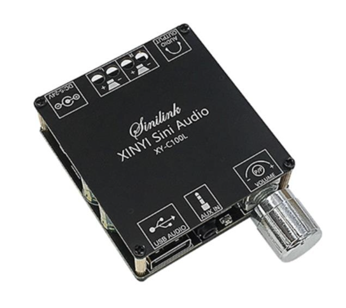 Аудіо підсилювач TPA3116 2.0, 2x100Вт, 5-26В 5А, Bluetooth 5.0, XY-C100L - Фото 1 Аудіо підсилювач TPA3116 2.0, 2x100Вт, 5-26В 5А, Bluetooth 5.0, XY-C100L - зображення 1