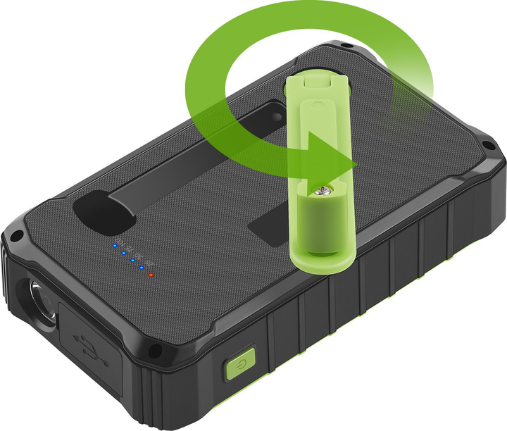 УМБ Denver PSO-10012 10000 mAh 10.5W Black/Green (117140100000) - зображення 5