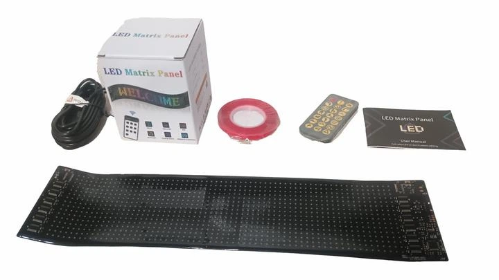Гнучка світлодіодна програмована вивіска Matrix з APP та пультом від USB 59,5х12 см LED Очі на лобове скло - Фото 8 Гнучка світлодіодна програмована вивіска Matrix з APP та пультом від USB 59,5х12 см LED Очі на лобове скло - изображение 8