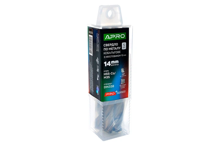Сверло по металлу Apro 14.0мм Co/M35 кобальт (830735) - изображение 2