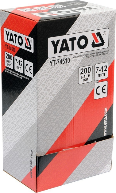 Zatyczki przeciwhałasowe YATO 34 dB 200 par YT-74510) - obraz 7