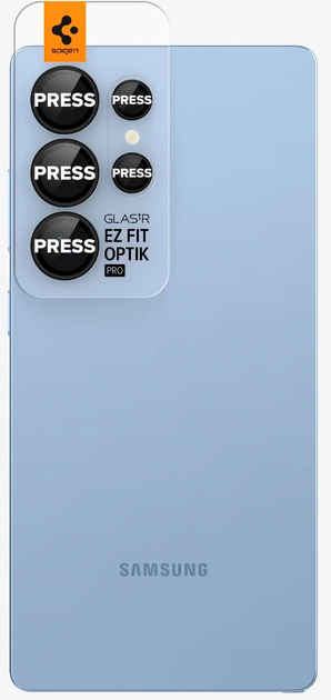 Szkło hartowane Spigen Optik Pro EZ Fit do Samsung Galaxy S25 Ultra Black 2 szt. (AGL09081) - obraz 1