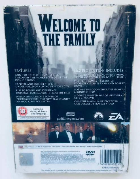 Диск для PlayStation 2 - The Godfather Limited Edition 2 Disc Set, английская версия, Б/У - изображение 8