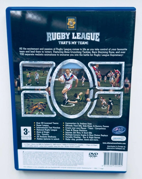 Диск для PlayStation 2 - Rugby League, английская версия, Б/У - Фото 3 Диск для PlayStation 2 - Rugby League, английская версия, Б/У - изображение 3