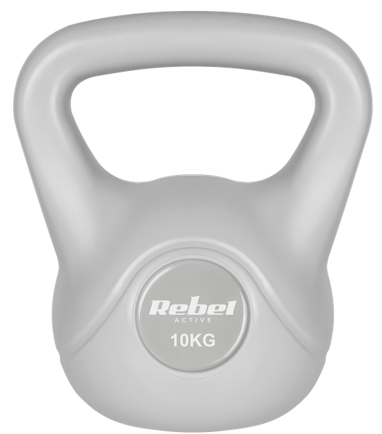 Kettlebell Rebel Active RBA-2322G-10 bitumiczny 10 kg Szary (5901890121958) - obraz 1