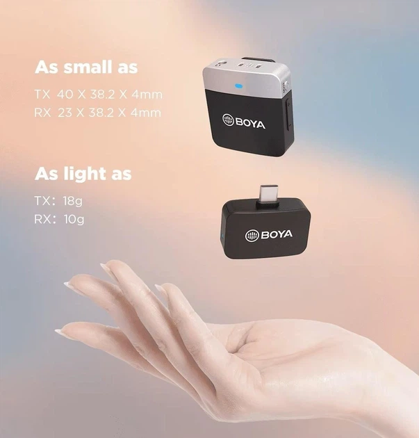 Петличный микрофон BOYA BY-M1V3 для iPhone 15-17(USB Type-C) и Android - изображение 4