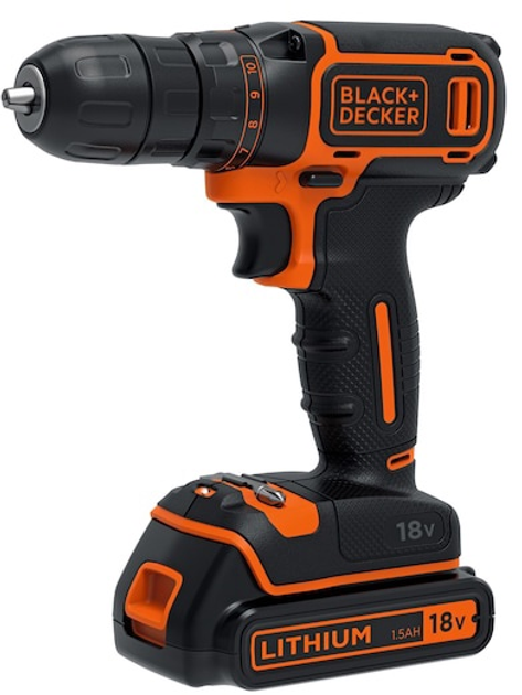 Акумуляторний дриль-шуруповерт Black+Decker BDCDC18K (5035048645482) - зображення 1