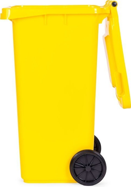 Контейнер для пластику ModernHome by Multistore MO-120G-13-K 120 л Жовтий (5905817010165) - зображення 3