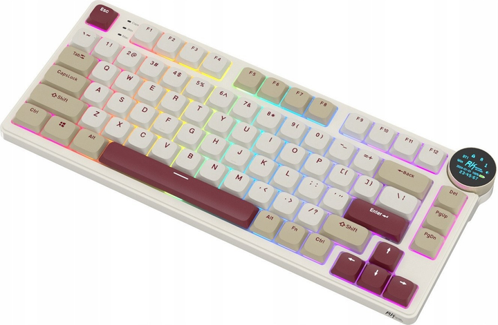 Клавіатура бездротова RK ROYAL KLUDGE N80 RGB Brown Switch Rosy Clouds (RK-N80-ROSYCLD-BRNSW-US) - зображення 4