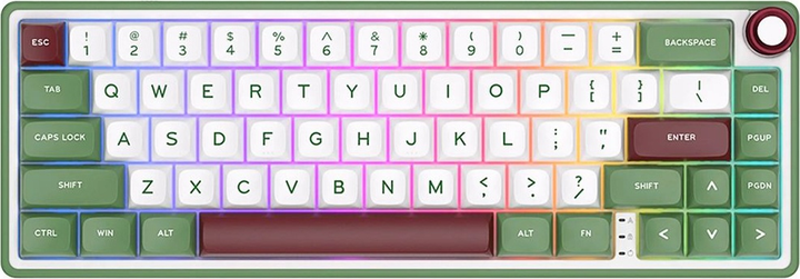 Клавіатура дротова RK ROYAL KLUDGE R65 RGB Brown Switch Green Sand (RK-R65-GRNSND-BRNSW-US) - зображення 1