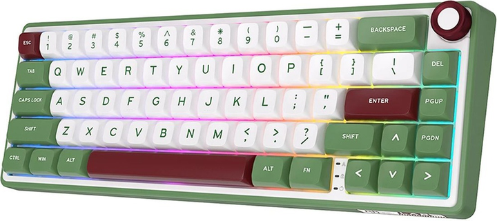 Клавіатура дротова RK ROYAL KLUDGE R65 RGB Brown Switch Green Sand (RK-R65-GRNSND-BRNSW-US) - зображення 2